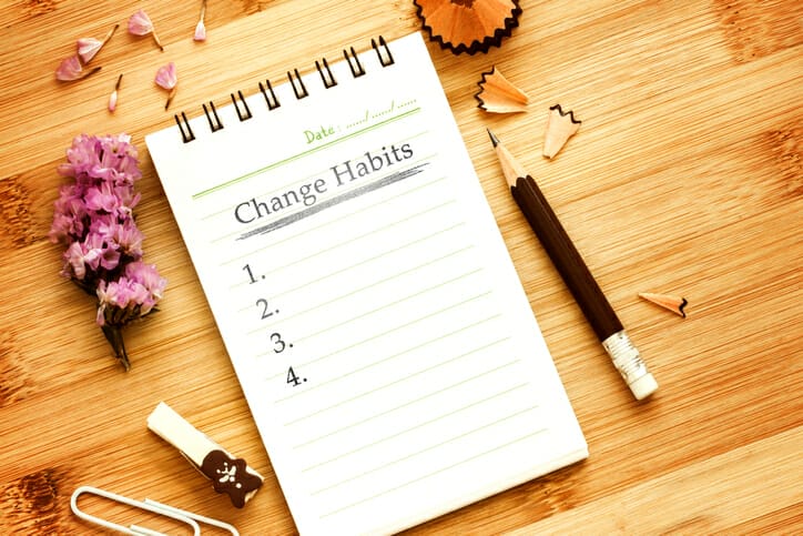 change habits to get organized