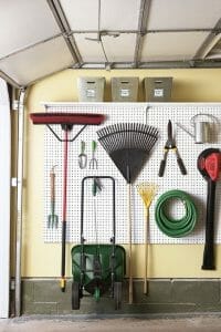 garage storage ideas pegboard tool organizer